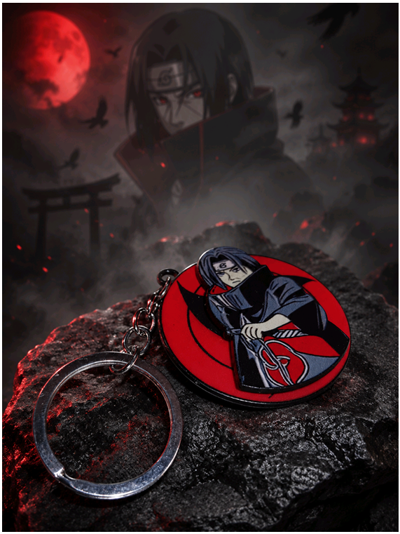 2 Itachi Uchiha Anime Keychain – Premium Metal Pendant