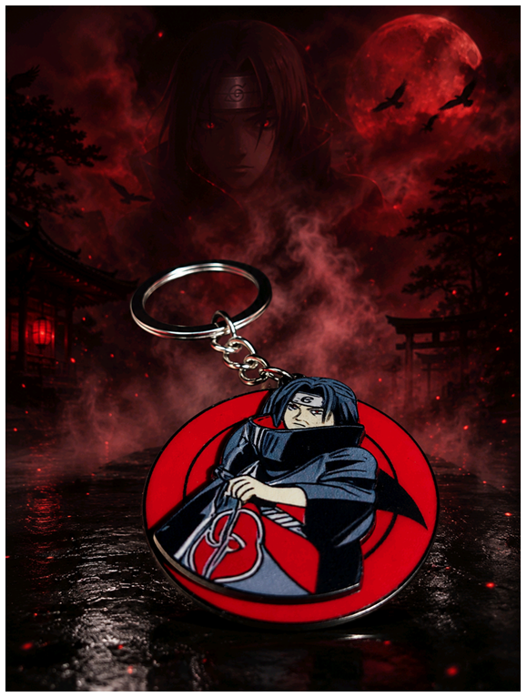 4 Itachi Uchiha Anime Keychain – Premium Metal Pendant