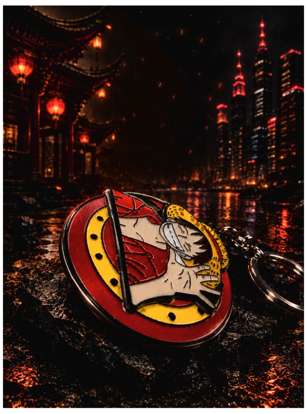 Luffy Anime Keychain – Premium Metal One Piece Keyring